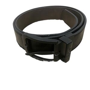 DVS Reversible Black Brown Bonded Leather Belt Sz 38 Skate